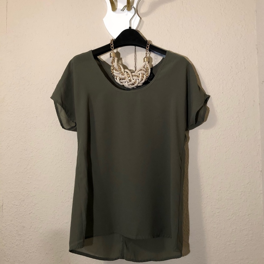 Olive Green Top